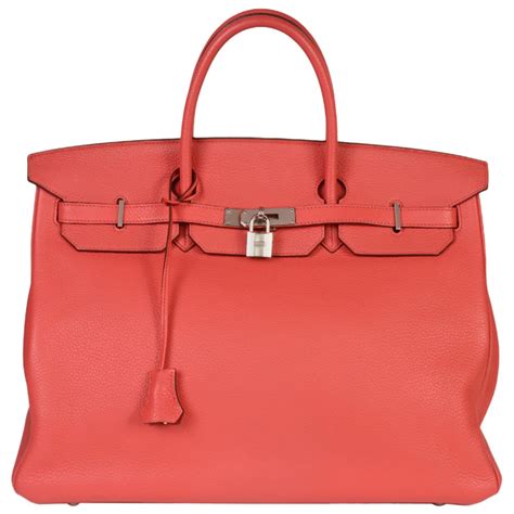 HERMES Taurillon Clemence Birkin 40 Bougainvillea